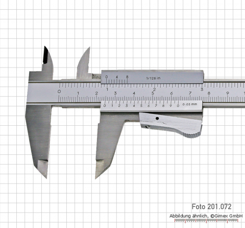 T-Messschieber TOP, 150 x 0,05 mm / 6" x 1/128", Momentf.