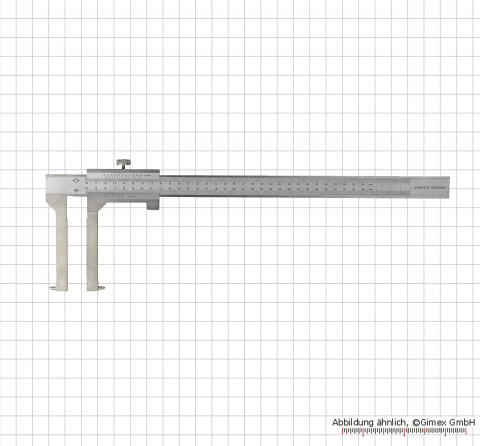 Prec. vernier calipers for brake-drums, 300 x 100 mm