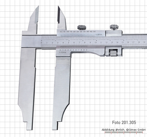 WS-Messschieber, mit Spitze,  300 x 100 x 0,02 mm