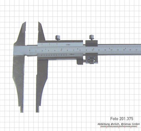 WS-Messschieber, mit Spitze, leicht, 250 x 80 x 0,05 mm