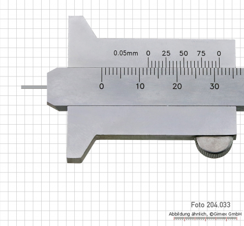 Preview: Tiefenmaß mit 40 mm Anschlag, MB 50 mm, mit Stift