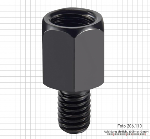 Thread adapter for granit plate with M8 hole