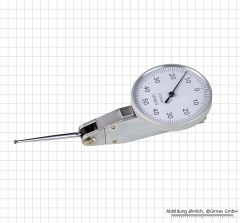 Fühlhebelmessgerät mit langer Taster, 1,0 x 0,01 mm, L = 36 mm, Ø 40 mm