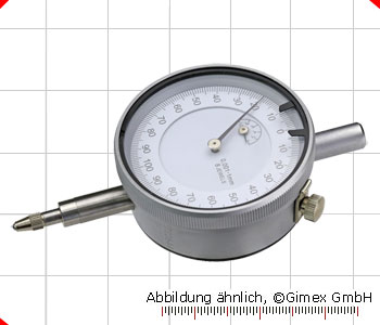 Messuhr mit Steinlagerung, 1 x 0,001 mm, 9 µm
