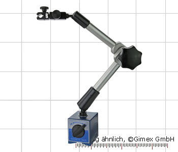 Magnetic dial supports with central clamping, mechanical, 80 kg M10, 430 mm