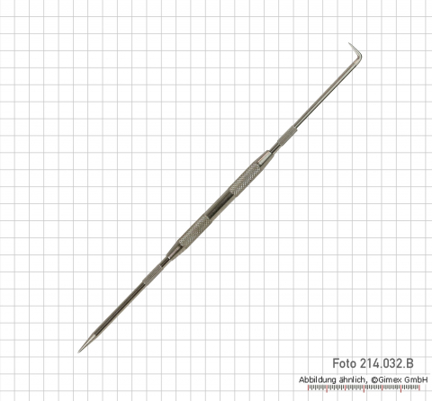 S214.032.B: Scribers with double points and zinc handle, length 225 mm - 10 pcs/set