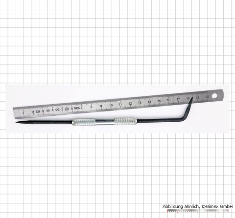 Reißnadel 180 mm, mit zwei Spitzen, Griff verzinkt