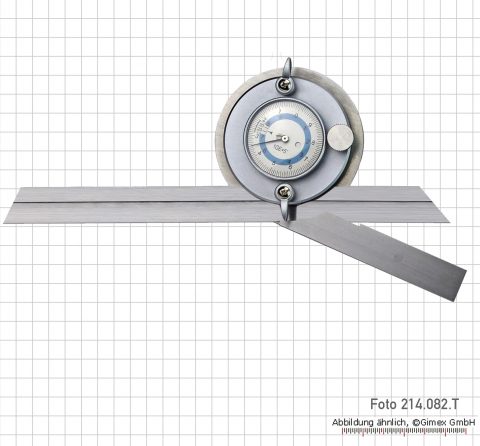 Universal bevel protractors, with dial ind., TOP,  200 mm