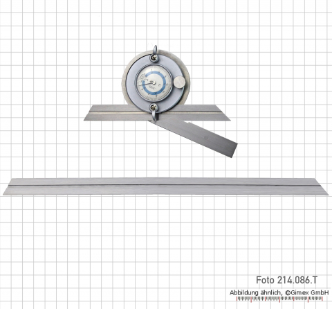 Universal bevel protractors, with dial ind., TOP, 150 + 300 mm