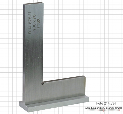 Control squares, INOX, with back,  50 x 40 mm