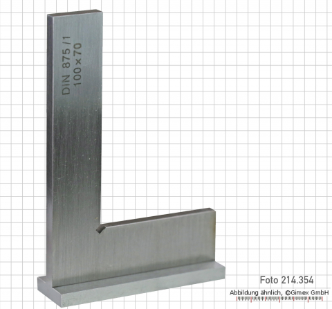 Kontrollwinkel, mit Anschlag, 500 x 330 mm