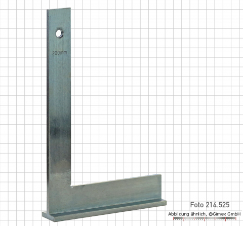 Schlosserwinkel, mit Anschlag,  100 x 70 mm