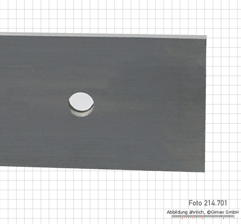 Werkstattlineal, ohne Facette, 2000 x 40 x 5 mm