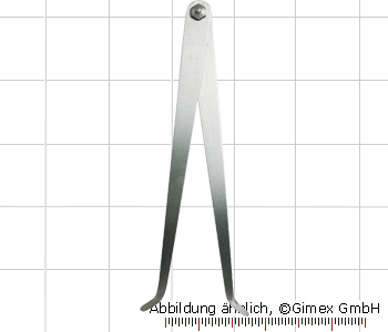 Inside caliper with screw hinge,  200 mm