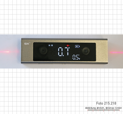 Digital-Neigungsmessgerät, 4 x 90°, mit Laserstrahl - Zwei-Achse-Anzeige