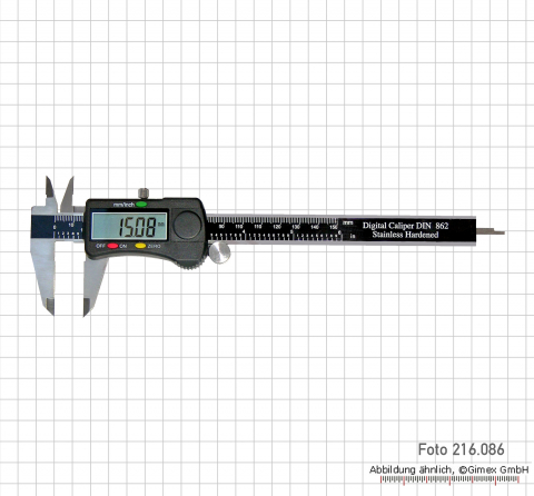 Digital caliper, 150 mm, "Black"
