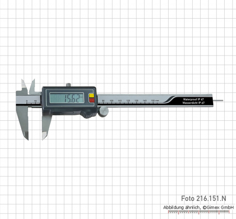 Digital poket calipers with carbide mf, IP 67, Sylvac,  150 mm