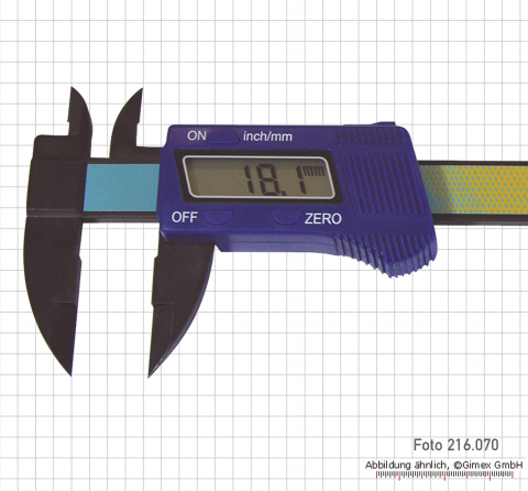Dig.-Taschen-Messschieber Fiberglas, 150 mm