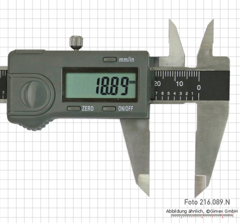 Dig.-Taschenmessschieber für Linkshänder, 150 mm