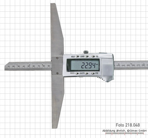 Digital depth caliper, 1000 x 250 mm