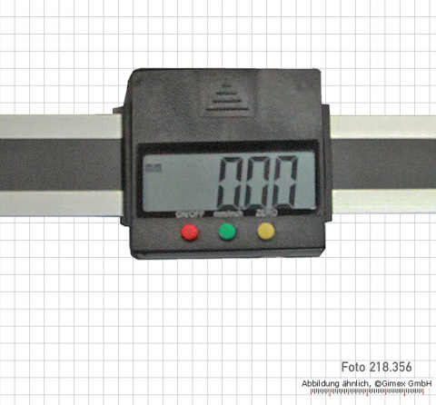 Digital scale unit, horizontal, 100 mm, aluminium profil