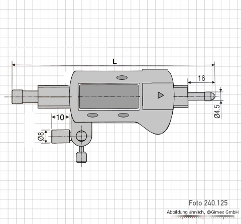Digital measuring indicator 0 - 30 mm