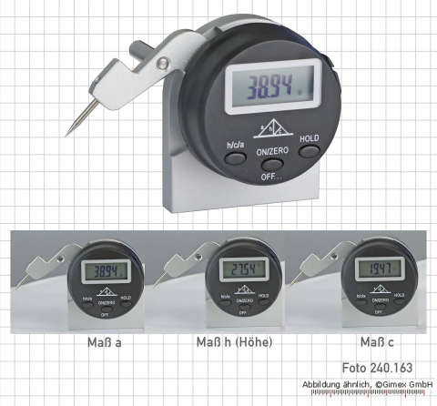 Digital welding seam gauge, 0 - 25 mm