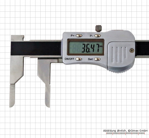 Digital vernier caliper 3V with long inside jaws 8 - 150 mm