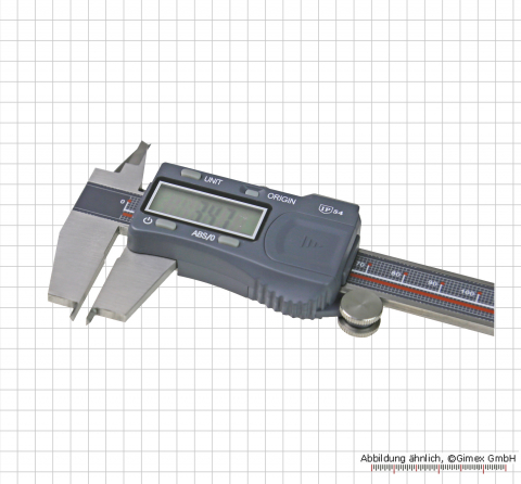 Digital caliper 3 - 150 mm, with small jaws, ABS