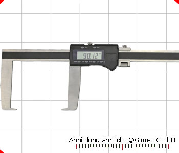 Dig.-Messschieber f. Außennuten, mit flachen Schn., 500 x 100 mm