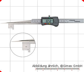 Digital taper slot gauge 0.5 - 11 mm