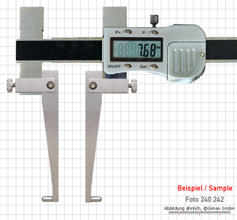 Meas. tips for dig. uni. caliper, with spherical meas. faces, Typ 4-1