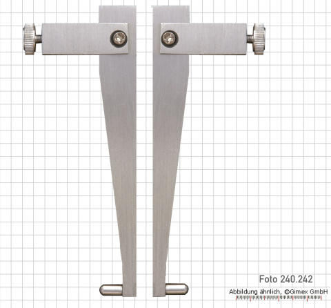 Meas. tips for dig. uni. caliper, with spherical meas. faces, Ty