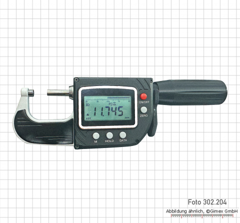 Bügelmessschrauben mit Feinzeiger, 0 - 25 mm