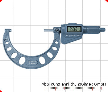 Digital-Bügelmessschrauben mit Friktionsratsche, 65 - 100 mm
