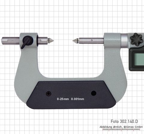 Digital universal micrometer with moveable anvils, 75 - 100