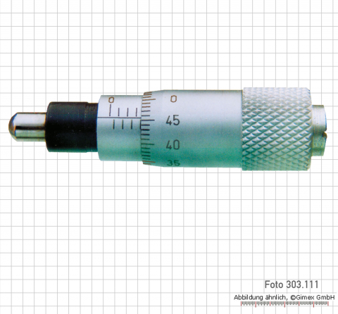 Einbau-Messschrauben,  6,5 mm, ballig