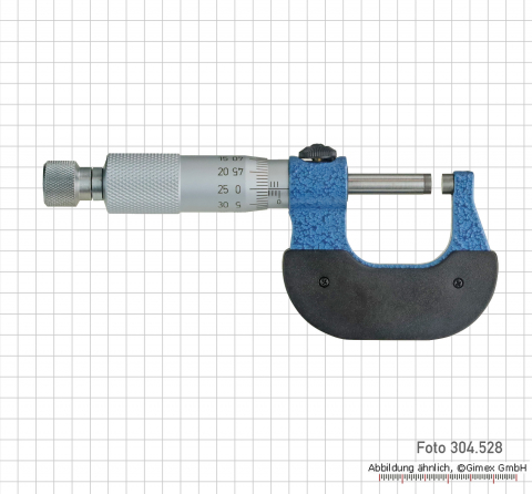 Bügelmessschrauben für Linkshänder,  0 - 25 mm