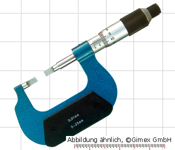 Blade Micrometer,  0 - 25 mm