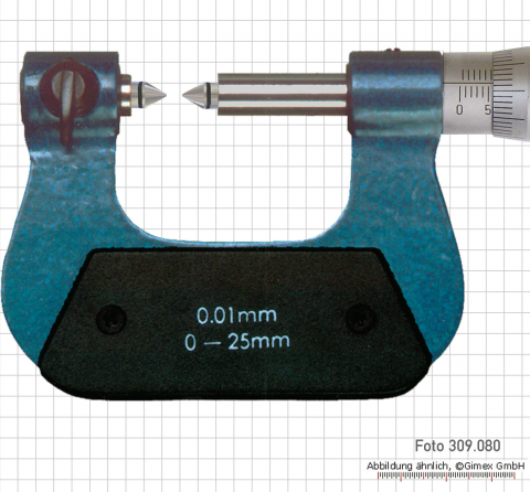 Universal micrometer, 7 anvils,  150 - 175 mm