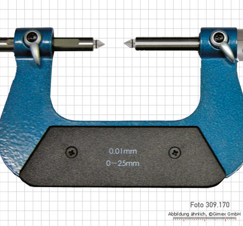 Universal micrometer with moveable anvils,  75 - 100 mm