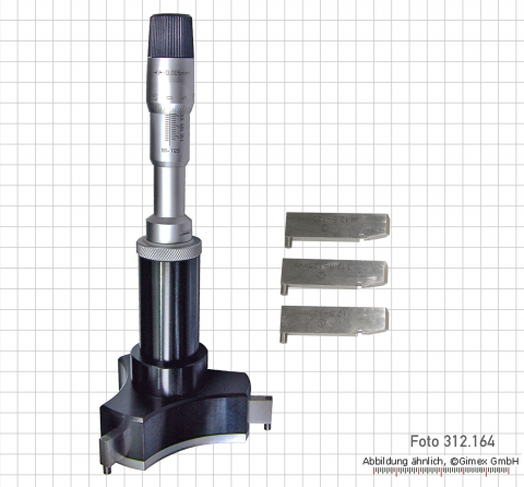 Three point internal micrometers for blind hole, 175 - 200 mm