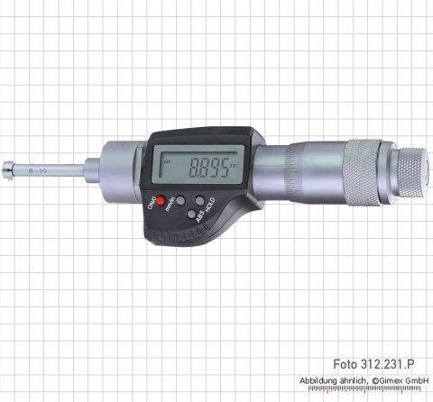 Dig. three point internal micrometer,  8 - 10 mm