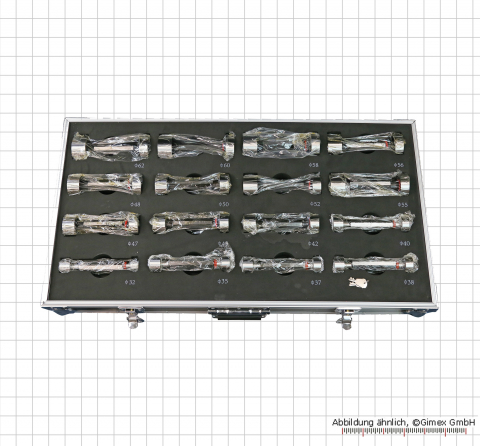 Limit plug gauges set 17 pieces DIN 2245