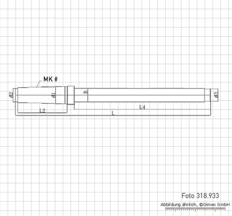 Checking mandrel MK for concentricity, MK 4