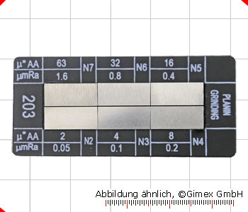 Oberflächen-Vergleichsplatten, 6 teilig, 
