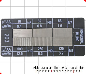 Oberflächen-Vergleichsplatten, 6 teilig, 