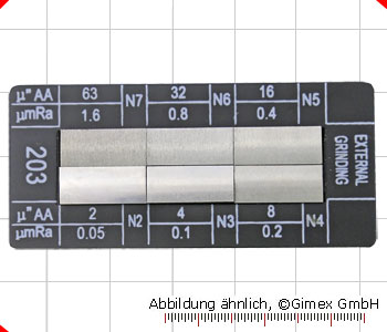 Oberflächen-Vergleichsplatten, 6 teilig, 