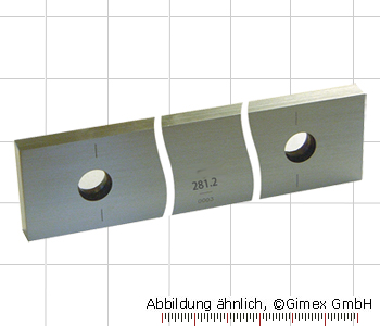 Gauge block for checking of calipers, 281.2 mm