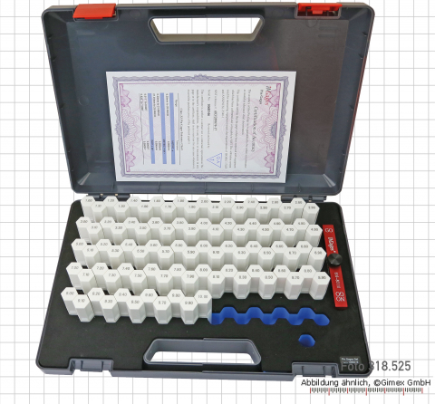 Messstift-Satz 91-tlg., ± 0,004 mm,  1,0 - 10,0 mm